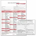 Annual Vehicle Inspection Report Shrinkwrapped Snap-Out Format, 3-Ply Carbonless