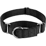 Country Brook Petz Black Martingale HeavyDuty Nylon Dog Collar, Extra Large, Size: XL 1in w-Fits 23in-31in