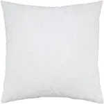 SARO LIFESTYLE Down Feather Pillow Insert, White, 17"x17"