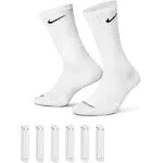 Nike Everyday Plus Crew Socks 6 Pack - White