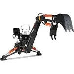 Titan Attachments 6 ft Backhoe with Thumb Excavator, 3 Point Tractor Backhoe, 160 Bucket Rotation & Precision Thumb Excavator, Fits Category 1