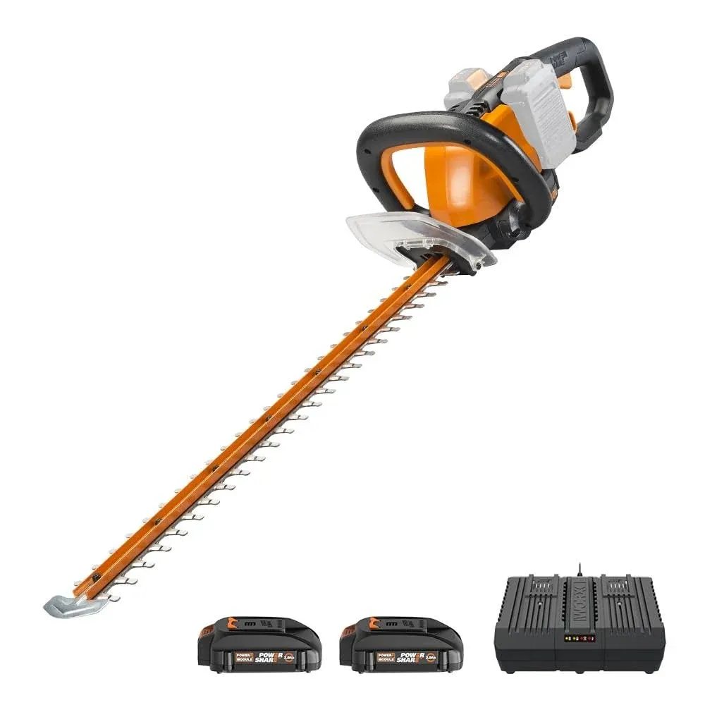 Worx WG284.1 40V Power Share 24" Cordless Hedge Trimmer