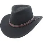 Sturgis Crushable Wool Felt Outback Western Style Cowboy Hat by Silver Canyon ...