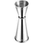 Jigger for Bartending, Briout Double Cocktail Jigger Japanese Premium 304 Food Grade Stainless Steel Jigger 2 OZ 1 OZ with Measurements Inside, Rose Gold