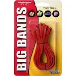 ALLIANCE Rubber Band: Latex Rubber, 117B Classification Size, 7 in Lg, 1/8 in Wd, Red, 12 PK