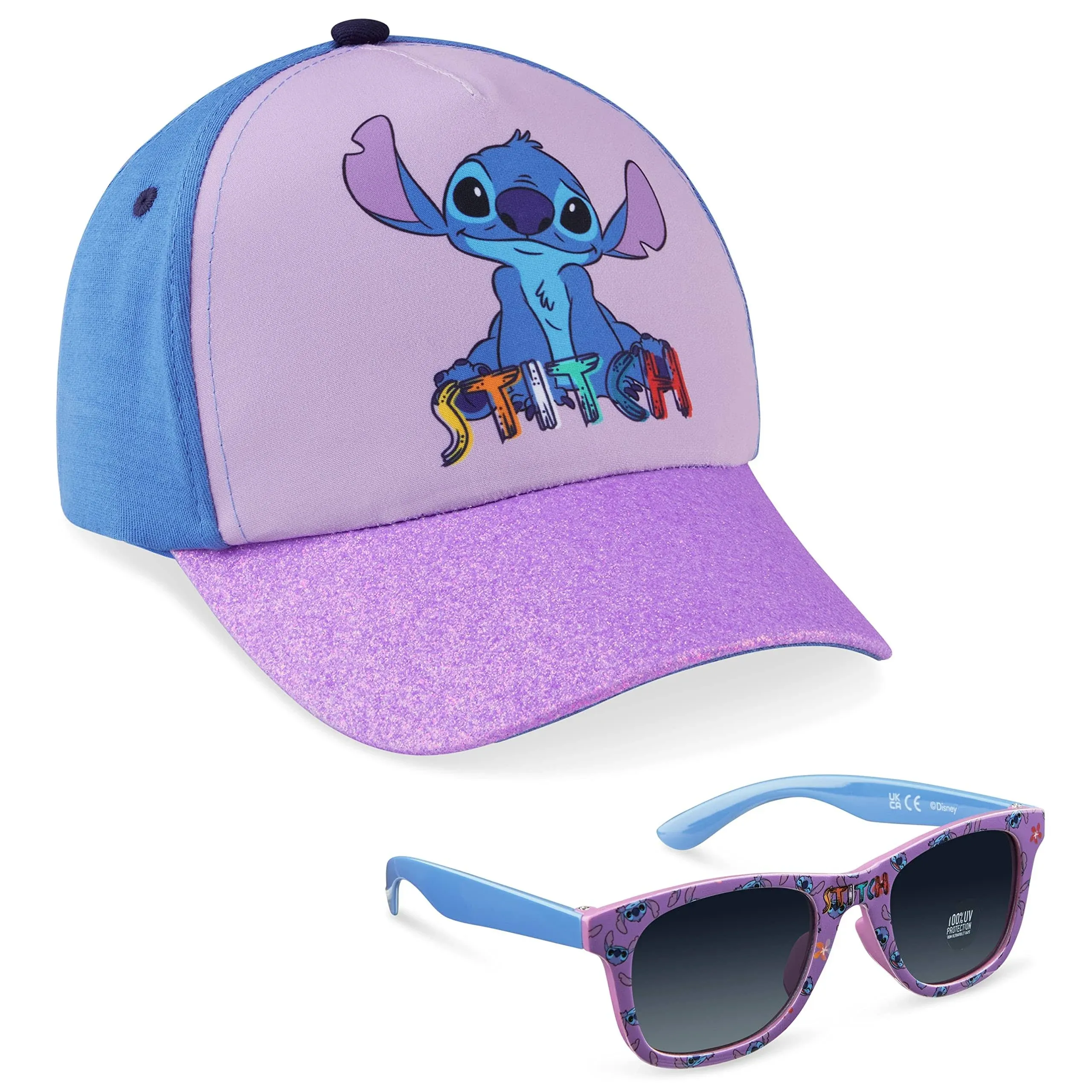 Disney Kids Stitch Cap and Sunglasses Set