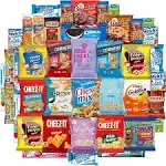 Snack Chest Care Package (40 Count) Variety Snacks Gift Box - College Students Military Work or Home - Over 3 Pounds of Chips Cookies & Candy!