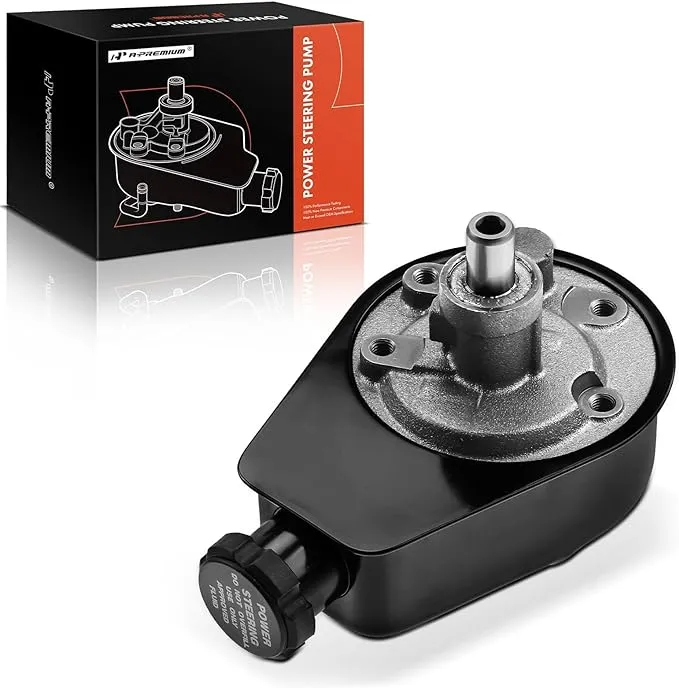 A-Premium Power Steering Pump, with Reservoir, Compatible with Chevy and GMG Truck - 1988-1989 - C1500 C2500 K1500 K2500-4.1L 4.3L 5.0L 5.7L 6.2L Engine