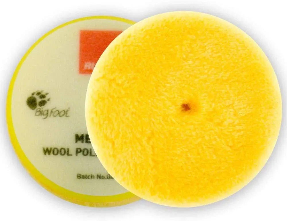 Medium Yellow Wool Pad 145mm/ 5.75&#034; singl