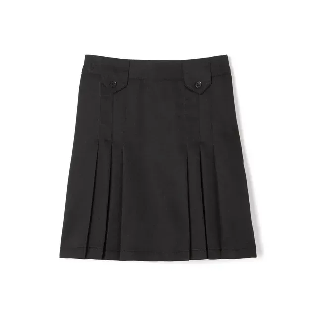 French Toast Girls Adjustable Waist Triple Pleated Skirt