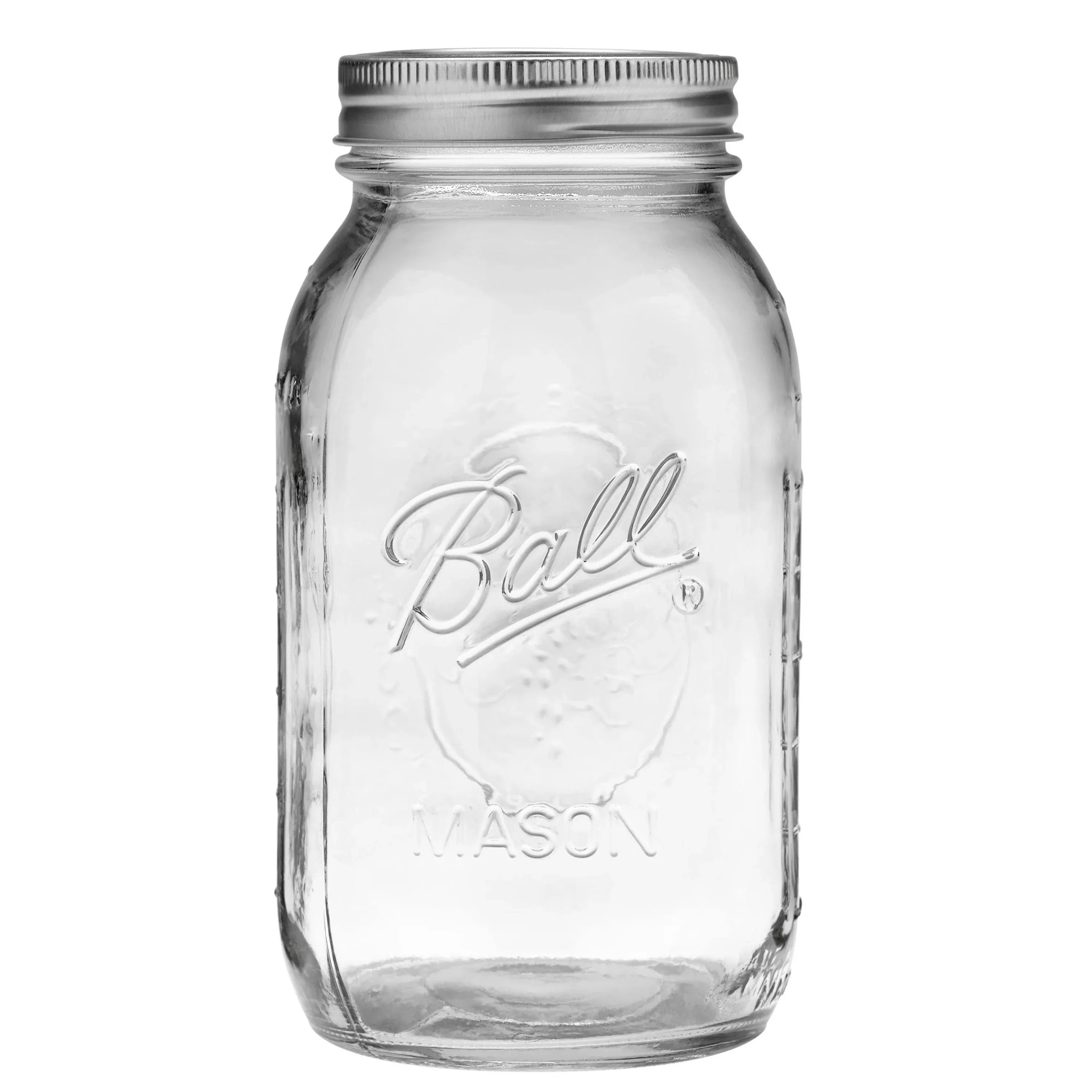 Ball Regular Mouth Mason Jars with Lids, Quart - 12 pack