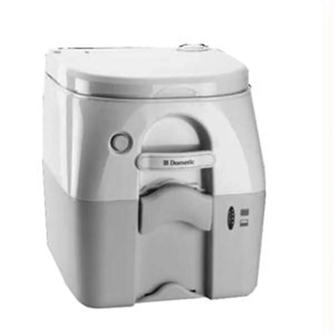 Dometic SeaLand® Camping Portable Toilet 5.0 Gallon, Grey with Mounting Brackets