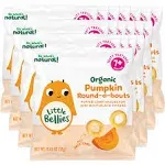 Little Bellies, Organic Pumpkin Round-A-Bouts, 7+ Months