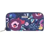 Travelon RFID Blocking Single Zip Wallet, Mod Floral