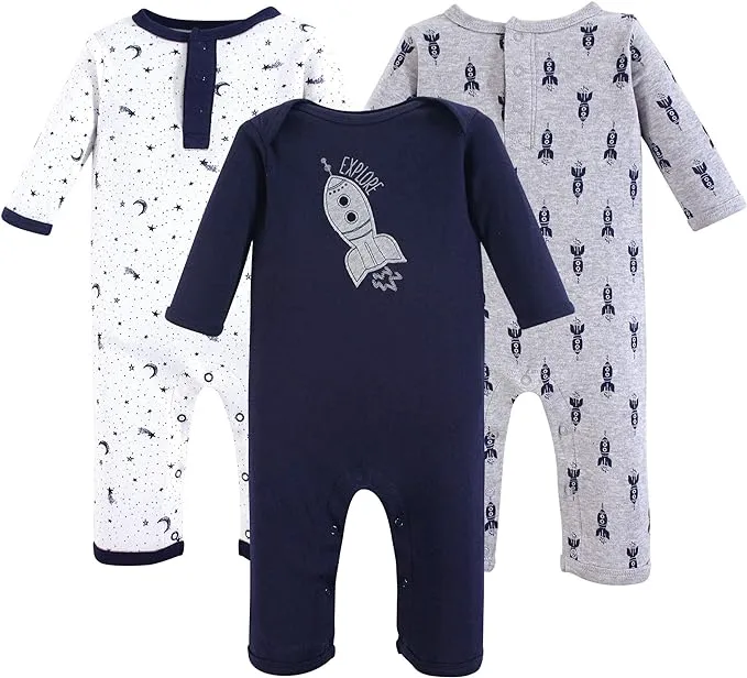 Yoga Sprout Cotton Coveralls Spaceship / 0-3 Months