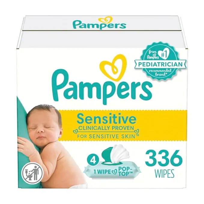 Pampers Baby Wipes Sensitive 336 ct