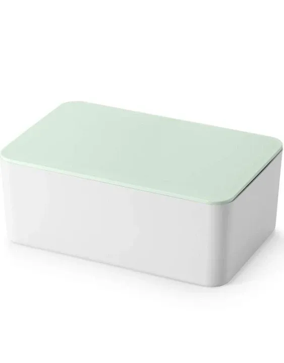 Diaper Wipes Dispenser Baby Wipes Case, Baby Wipe Holder Keeps Wipes Fresh, Non-Slip, Easy Open & Close Wipe Container Green