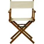 Casual Home 18" Director's Chair Honey Oak Frame-Natural/Wheat Canvas