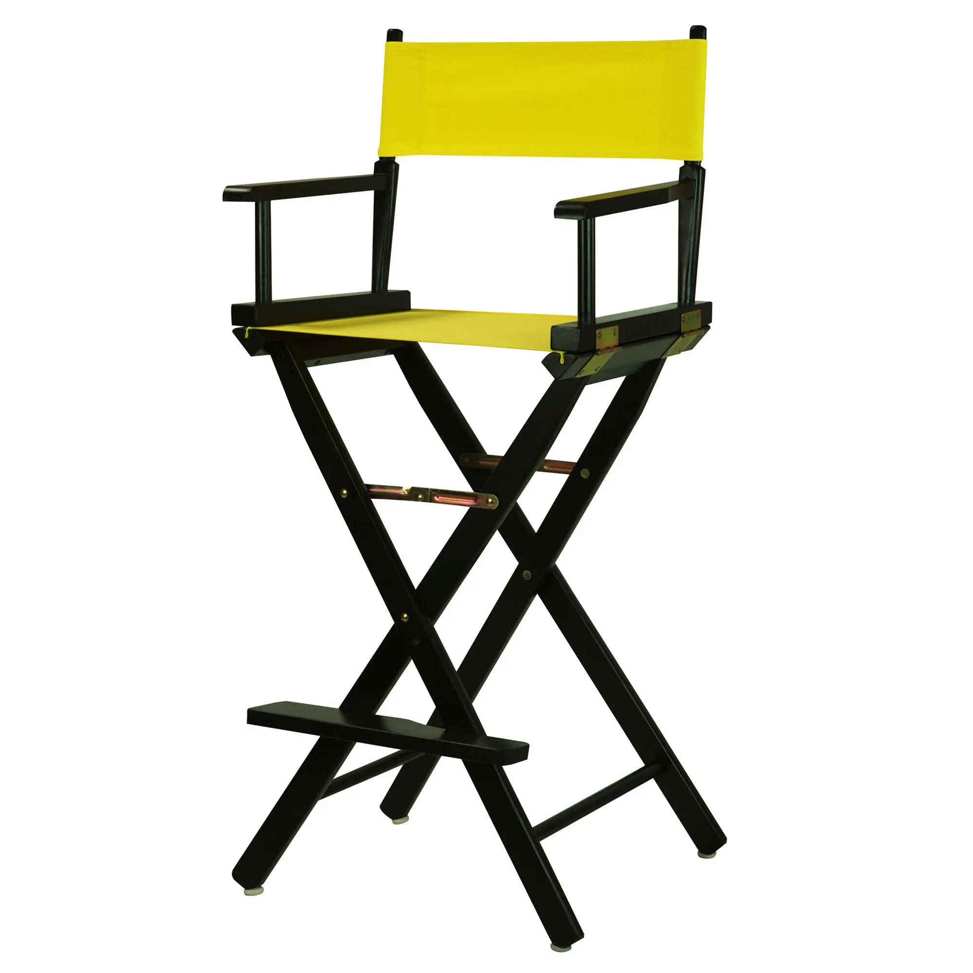 Casual Home 30" Director's Chair Black Frame, Yellow Canvas