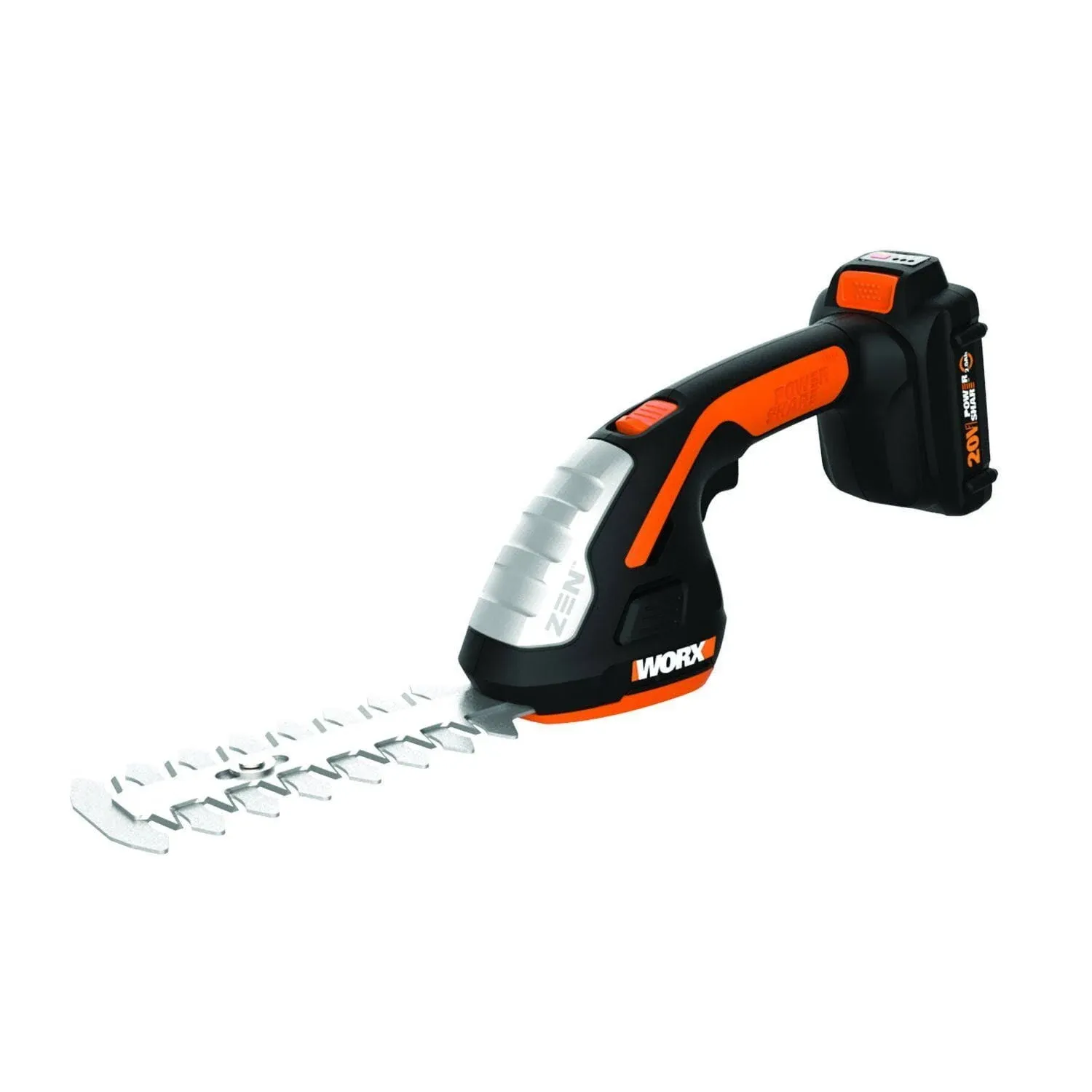 Worx WG801.9 20V Power Share 4" Cordless Shear and 8" Shrubber Trimmer (Tool Only)