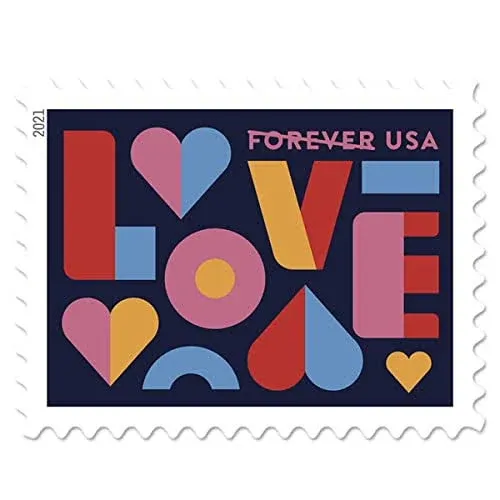 USPS Love Stamps 2 Sheets of 20 US Postal First Class Valentine Wedding Celebration Anniversary Romance