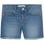 Calvin Klein Girls Boyfriend Fit Stretch Denim Jean Shorts