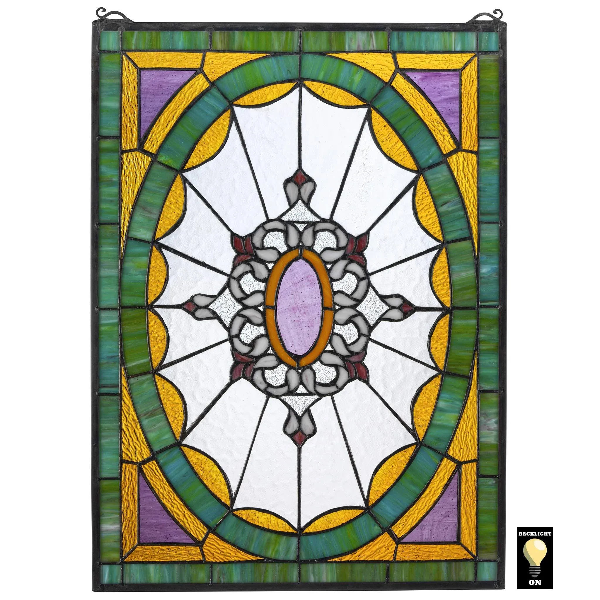 Monte Carlo Tiffany-Style Stained Glass Window