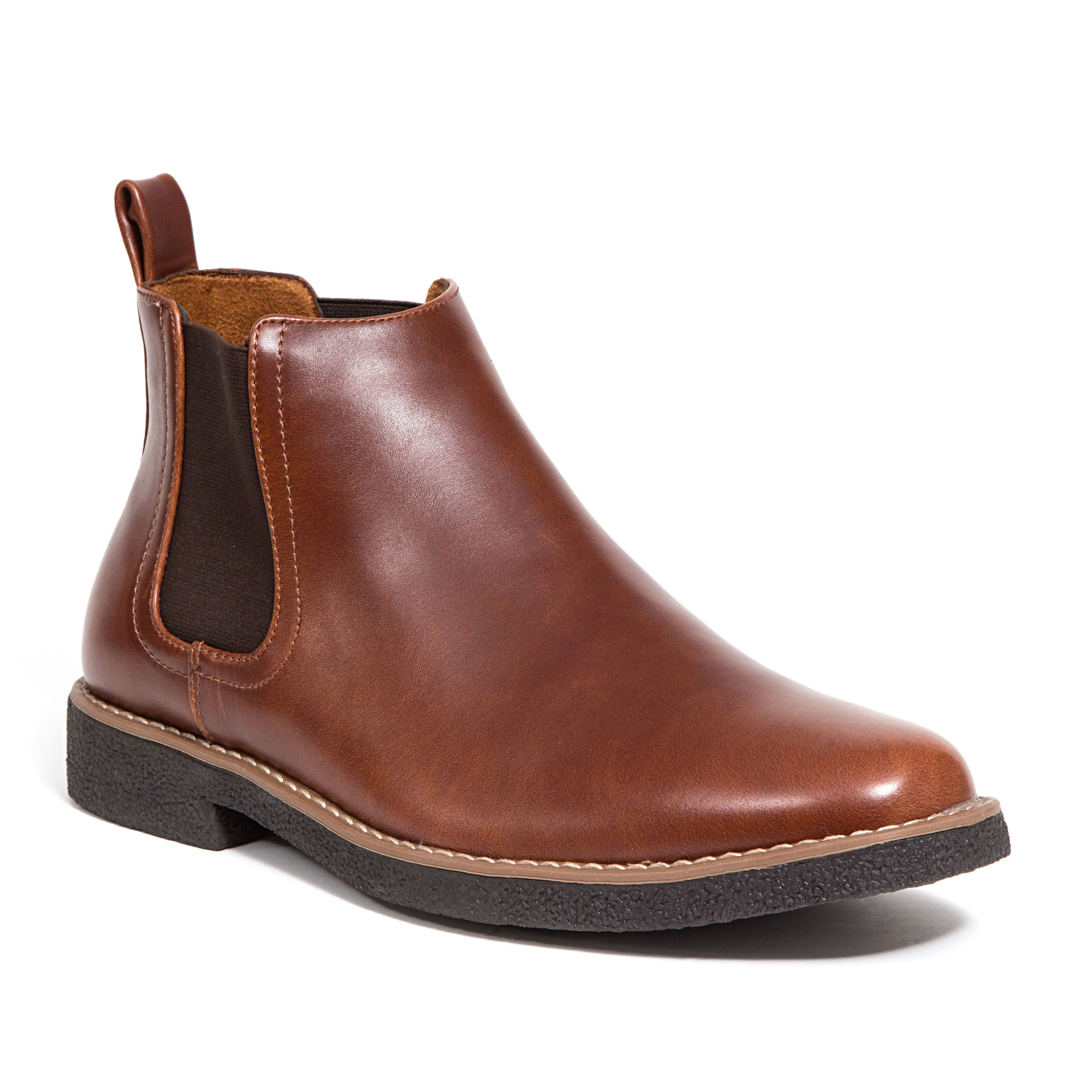 Deer Stags Men's Rockland Chelsea Boot Redwood-dark Brown 9