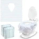 Miller Essentials 20 Extra Large, Individually Wrapped Disposable Toilet Seat Covers - Water Proof Potty Cover for Adults, Kids, Toddlers - Easy to Use, Nonslip