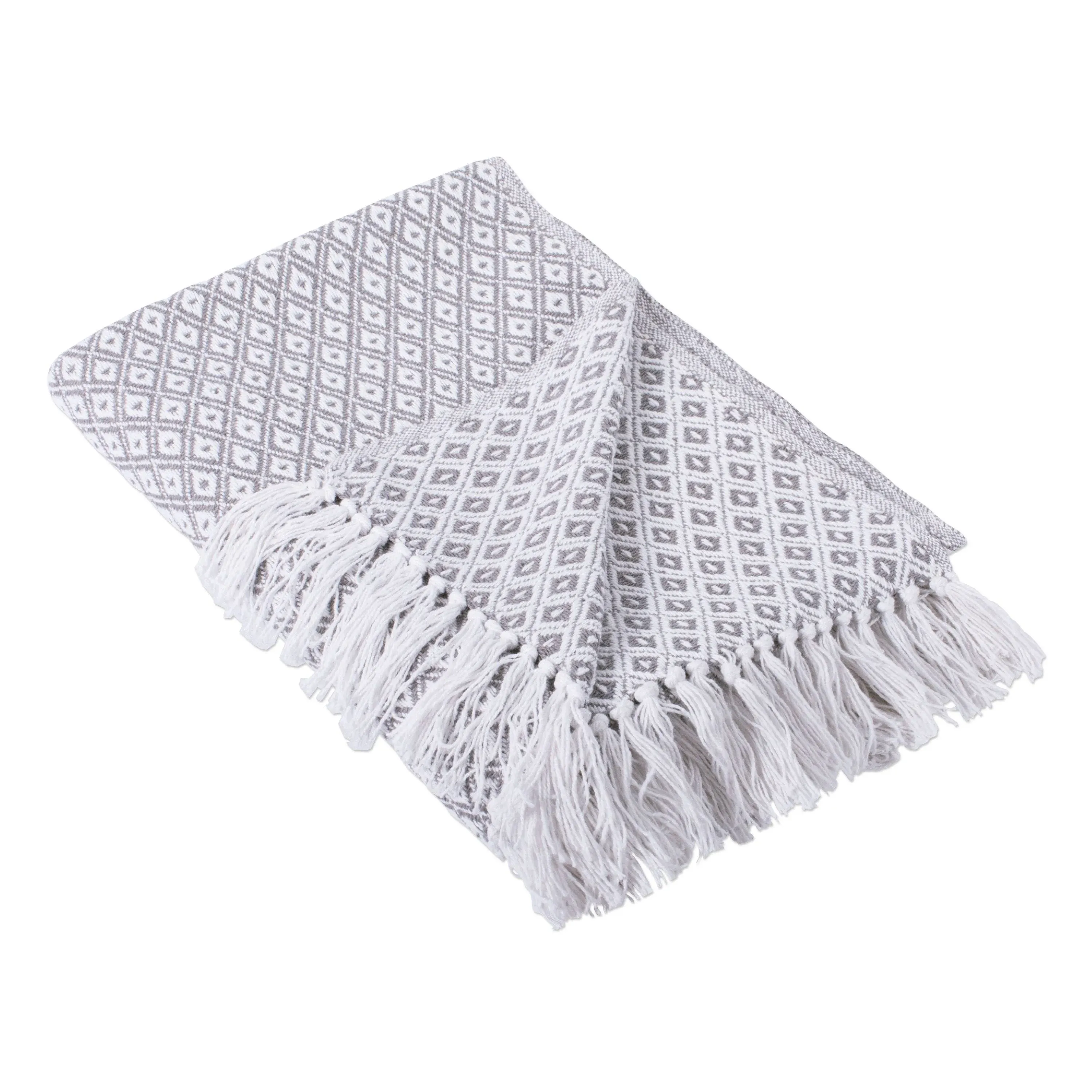 DII Gray Mini Diamond Throw