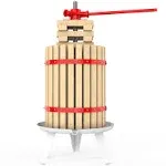 Fruit Wine Press 4.75 Gallon Solid Wood Basket Cider Press Apple Press Berries Press Wine Making Press