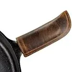 Hide &amp; Drink Full Grain Leather Hot Handle Cast Iron Protector Panhandle Poth...