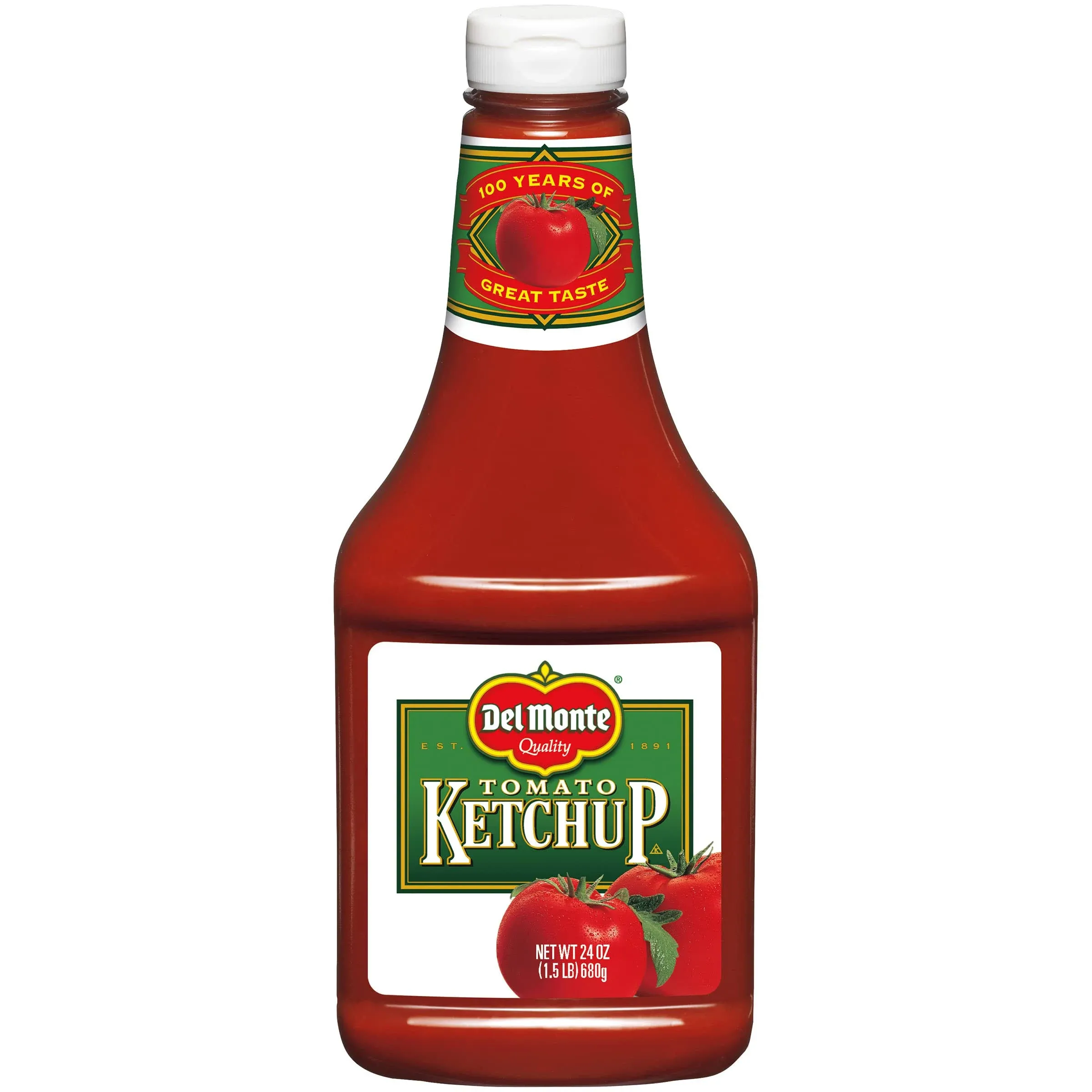 Del Monte Ketchup Squeeze Bottle, 24 oz (Pack of 4)