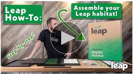 Leap Habitat Reptile Terrarium - 20 Gallon, Lightweight and Durable, Bioactive Ready, 15x17x18 inches, with Ergonomic Door Latches and Fresh Air Flow for Reptiles and Amphibians