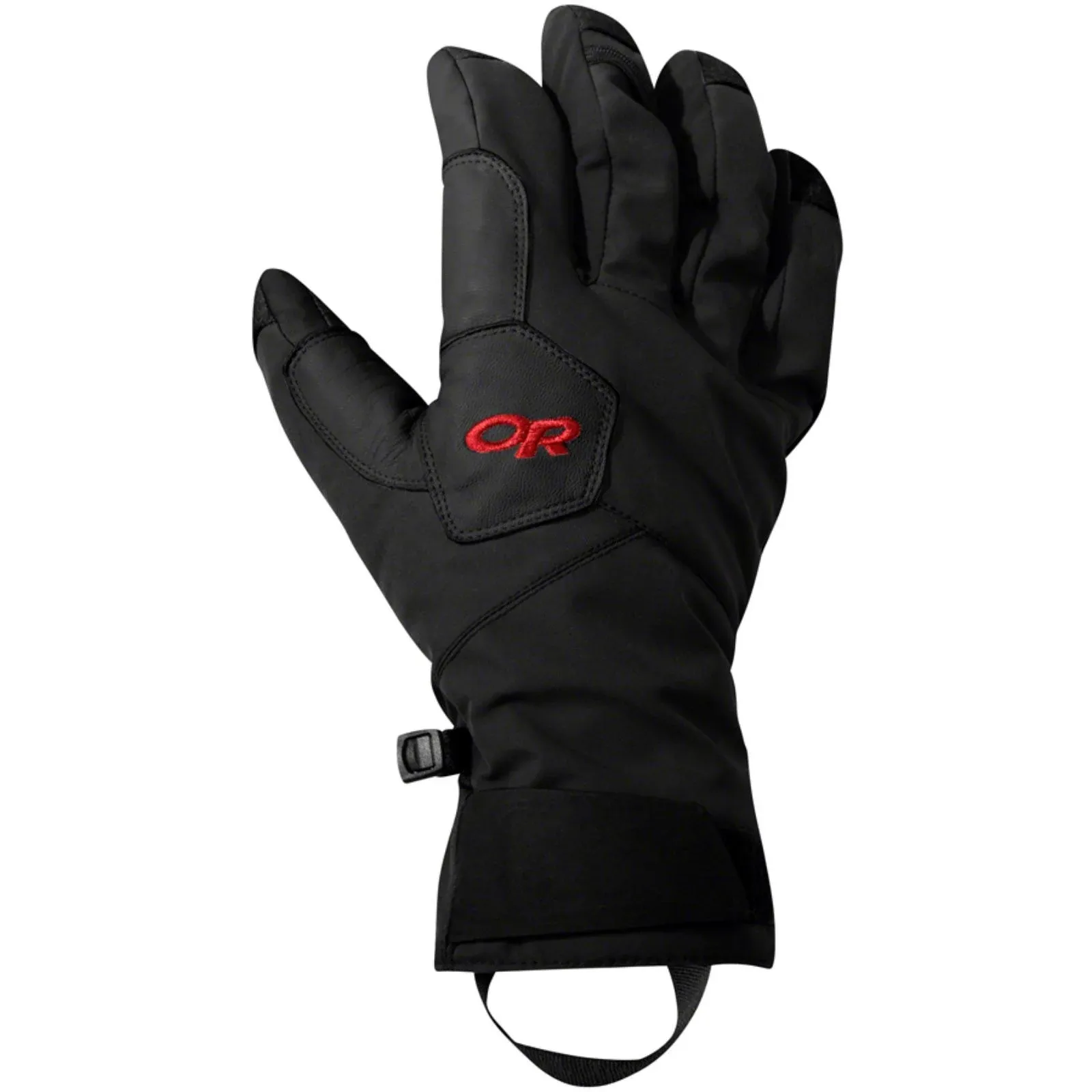 Outdoor Research Bitterblaze Aerogel Gloves - Black/Tomato, Full Finger, Men&#039;s,