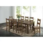 Coleman 9-piece Rectangular Dining Set Rustic Golden Brown - Luna Furniture