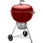 Weber 22 in. Original Kettle Premium Charcoal Grill Crimson