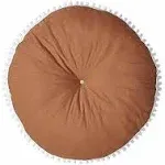 Kishome Large Kids Floor Cushion Seating, Circle Kids Floor Pillow for Children, Round Playroom Pillows Reading Nook Big Pillow, Oversized Pillow