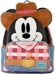 LOUNGEFLY Disney Western Mickey Mouse Double Strap Shoulder Bag