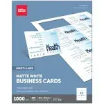 Office Depot Matte Business Cards