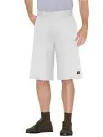 Dickies Shorts: Men's White 42283 WH Multi Use Pocket Twill Work Shorts 