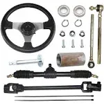 PRO BAT Steering Wheel Steel Kit for Go Kart Go Cart Golf UTV 110cc