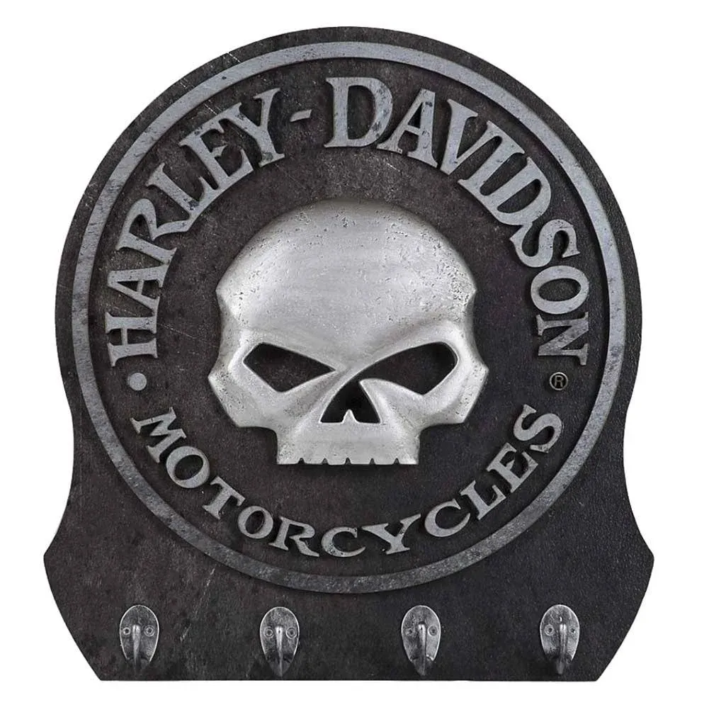 Harley-Davidson Sculpted 3D Willie G Skull Key Rack, Textured Finish HDL-15313