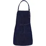 Bib Apron, 3-Pocket, F10RB, Pre-Wash Denim