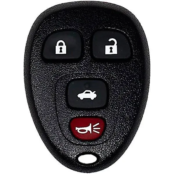 Keyless Entry, Car Key Remote FOB Designed for Select Buick, Chevrolet, Pontiac & Saturn Vehicles (4 Button Fob I (Trunk Release, Lock, Unlock, and Panic))