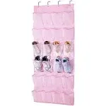 MISSLO Women Shoe Organizer Over The Door Shoe Storage Large Mesh Pockets Hanging Organizer for Girl Toddler Kids Nursery Bedroom Shoes Holder Rack