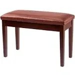 Bonnlo Duet Piano Bench with Storage Compartment and Thick Cushion Hinged top Artist Duet Seat