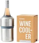 Umien / Premium Wine Bottle Ice Chiller / Double Walled / Vacuum Insulated / 750ml, White