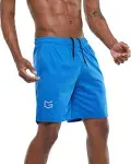 G Gradual Men's 7" Workout Running Shorts Quick Dry Lightweight Gym Shorts with Zip Pockets