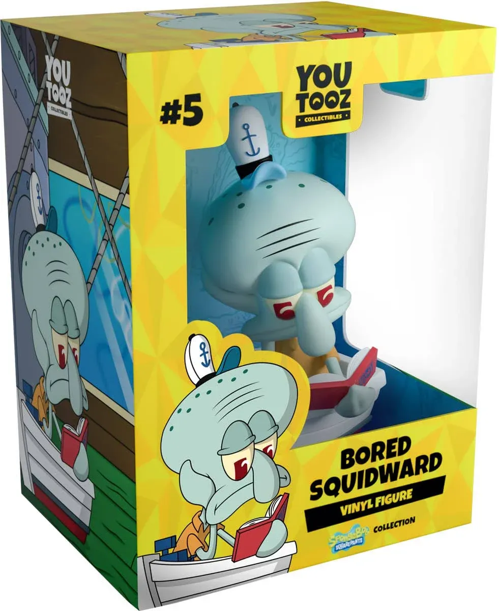 Bored Squidward, 4.4&#034; Bored Squidward Collectible Figure, High Detailed  Spongeb